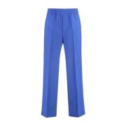 Blauwe Mohair Wol Broek Aw22 Gucci , Blue , Heren