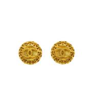 Pre-owned Metal chanel-jewelry Chanel Vintage , Yellow , Dames