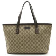 Pre-owned Plastic totes Gucci Vintage , Beige , Dames