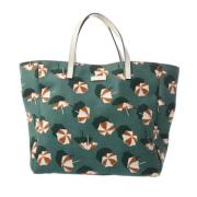 Pre-owned Canvas totes Gucci Vintage , Green , Dames