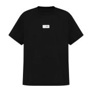 T-shirt met logo MM6 Maison Margiela , Black , Heren