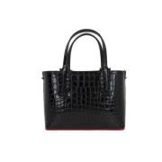 Zwarte Kalfsleren Tas met Ruthenium Hardware Christian Louboutin , Bla...