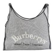 Pre-owned Polyester shoulder-bags Burberry Vintage , Gray , Dames