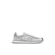 Sportschoenen met logo Dolce & Gabbana , Gray , Heren