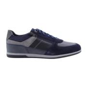 Irish Cream Sneaker Geox , Blue , Heren