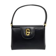 Pre-owned Leather handbags Gucci Vintage , Black , Dames