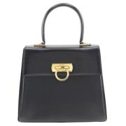 Pre-owned Fabric handbags Salvatore Ferragamo Pre-owned , Black , Dame...