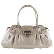 Pre-owned Fabric handbags Salvatore Ferragamo Pre-owned , Beige , Dame...