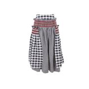 Zwart Gingham Rok Molly Goddard , Black , Dames