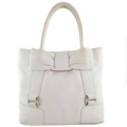 Pre-owned Fabric handbags Salvatore Ferragamo Pre-owned , White , Dame...