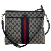 Pre-owned Canvas shoulder-bags Gucci Vintage , Blue , Dames