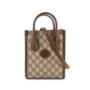 Pre-owned Canvas totes Gucci Vintage , Beige , Dames