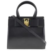 Pre-owned Fabric handbags Salvatore Ferragamo Pre-owned , Black , Dame...