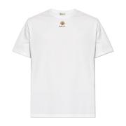 T-shirt met geborduurd logo Bally , White , Heren