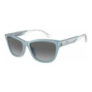 Stijlvolle zonnebril in Shiny Opaline Azure Emporio Armani , Blue , Da...