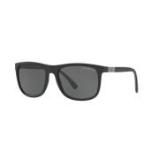 EA 4079 Zonnebril in Mat Zwart Emporio Armani , Black , Heren