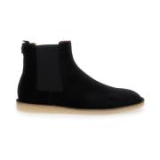 Zwarte Laarzen met Rubberen Zool Dolce & Gabbana , Black , Heren