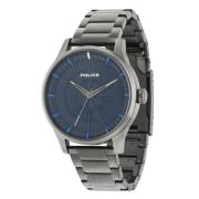 Roestvrij Staal Quartz Herenhorloge Grijs Police , Gray , Heren