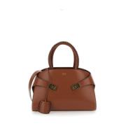 Bruine HUG Handtas Salvatore Ferragamo , Brown , Dames