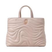 Roze Gewatteerde Handtas met Ritssluiting Liu Jo , Pink , Dames