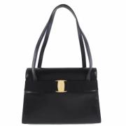 Pre-owned Fabric shoulder-bags Salvatore Ferragamo Pre-owned , Black ,...