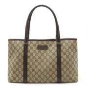 Pre-owned Plastic totes Gucci Vintage , Beige , Dames