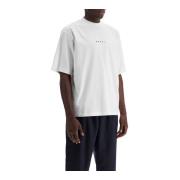Crew Neck Cotton Jersey T-Shirt Marni , White , Heren