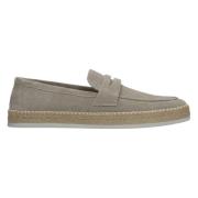 Heren Beige Mocassins gemaakt van Echt Italiaans Velours Er00114999 Es...