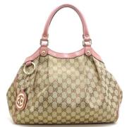 Pre-owned Canvas totes Gucci Vintage , Beige , Dames