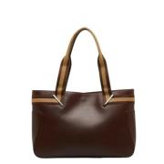 Pre-owned Canvas handbags Gucci Vintage , Brown , Dames