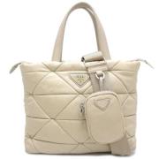 Pre-owned Fabric prada-bags Prada Vintage , Beige , Dames