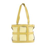 Pre-owned Fabric shoulder-bags Salvatore Ferragamo Pre-owned , Yellow ...