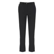 Zwarte Broek met Riemlussen RRD , Black , Dames