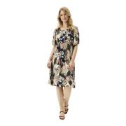 Groene Lucette Jurk met 1/2 Mouwen IN Front , Multicolor , Dames