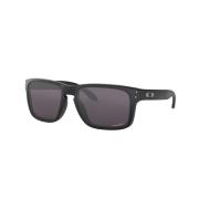 Vierkante Zonnebril 9102E8 Zwarte Frame Oakley , Black , Heren