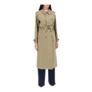 Klassieke Katoenen Trenchcoat Stella McCartney , Green , Dames