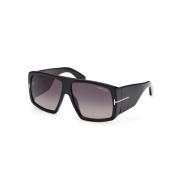 Vierkante zonnebril in zwart raaf Tom Ford , Black , Unisex