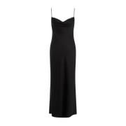 Zwarte Avondjurk Elegante Stijl Alexander McQueen , Black , Dames