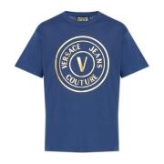 T-shirt met patroon Versace Jeans Couture , Blue , Heren