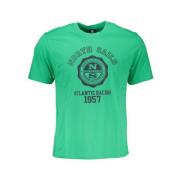 Print Logo Ronde Hals T-Shirt North Sails , Green , Heren