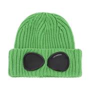 Goggle Beanie Hat van zachte merinowol C.p. Company , Green , Heren