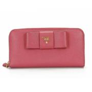 Pre-owned Leather wallets Prada Vintage , Pink , Dames