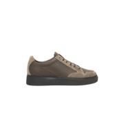 Beige Leren Sneaker met Logo Cerruti 1881 , Multicolor , Heren