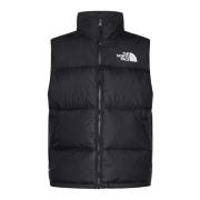 Zwarte Gewatteerde Nuptse Donsvest The North Face , Black , Heren