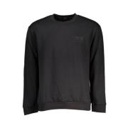 Elegant Fleece Sweatshirt Cavalli Class , Black , Heren