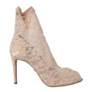 Beige Stretch Taormina Veterschoenen Schoenen Dolce & Gabbana , Beige ...