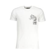 Print Logo Ronde Hals T-Shirt Cavalli Class , White , Heren