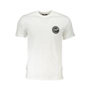 Bedrukt Logo Ronde Hals T-Shirt Cavalli Class , White , Heren