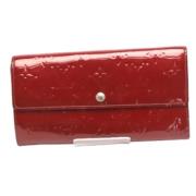 Pre-owned Fabric wallets Louis Vuitton Vintage , Red , Dames