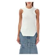 Witte Reese Tank Top The Attico , White , Dames